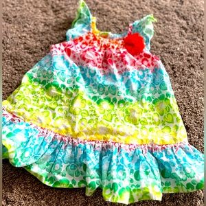 Bonnie Jean 2T dress. 100% cotton. Bright summer colors! Excellent condition.